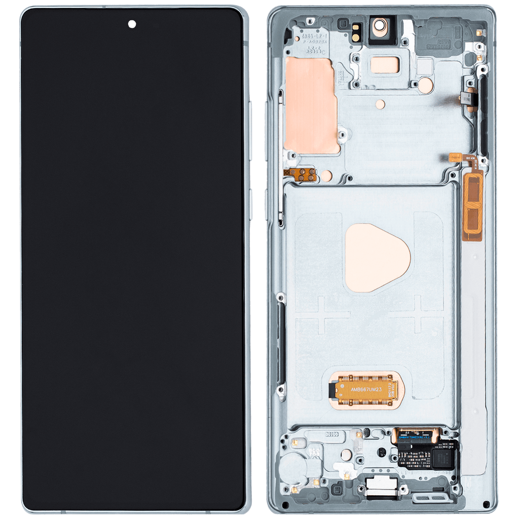 OLED-Display mit Rahmen Samsung Galaxy Note20 5G Mystic Green Aftermarket Plus