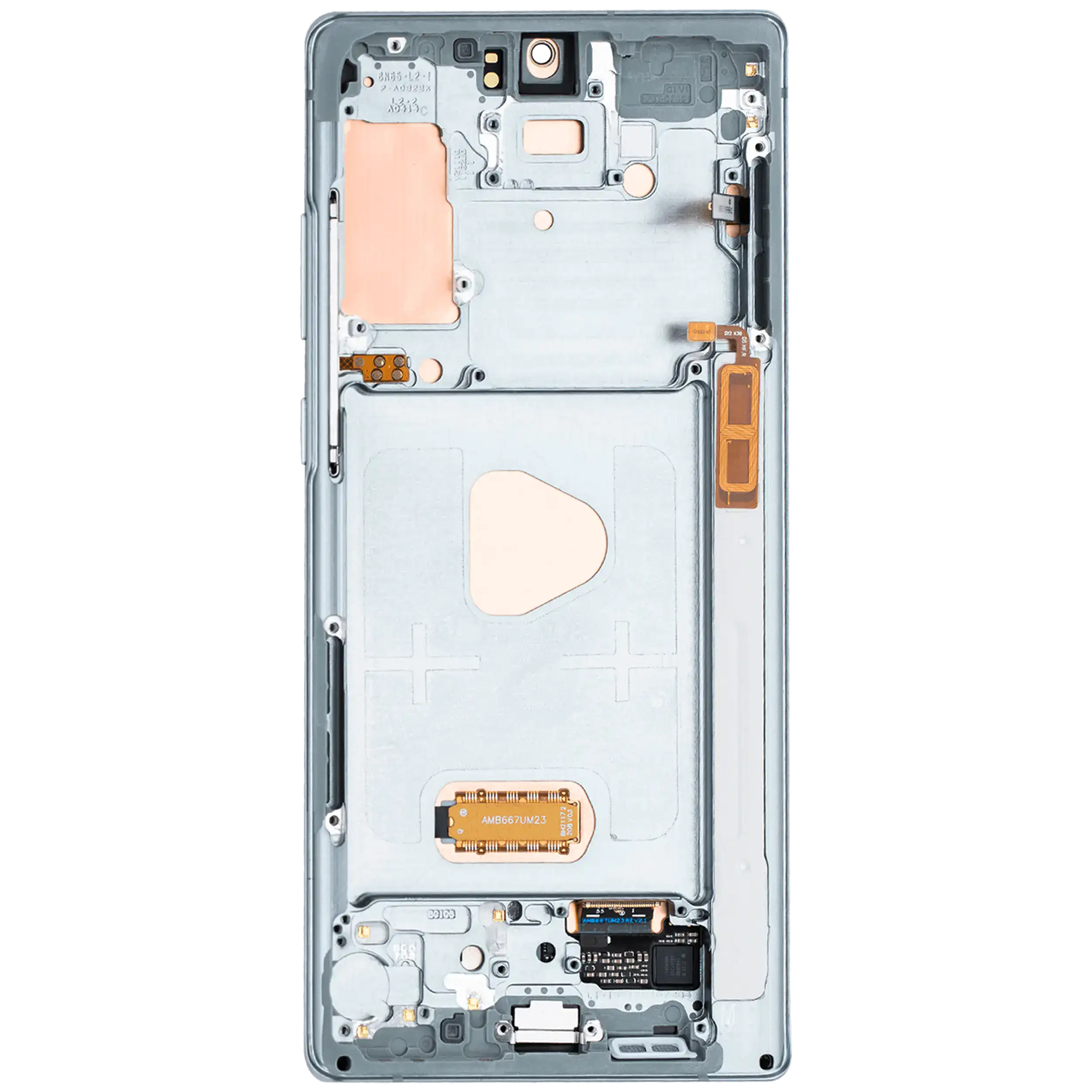 OLED-Display mit Rahmen Samsung Galaxy Note20 5G Mystic Green Aftermarket Plus