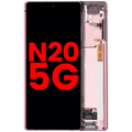 OLED-Display mit Rahmen Samsung Galaxy Note 20 5G Mystic Bronze Aftermarket Plus