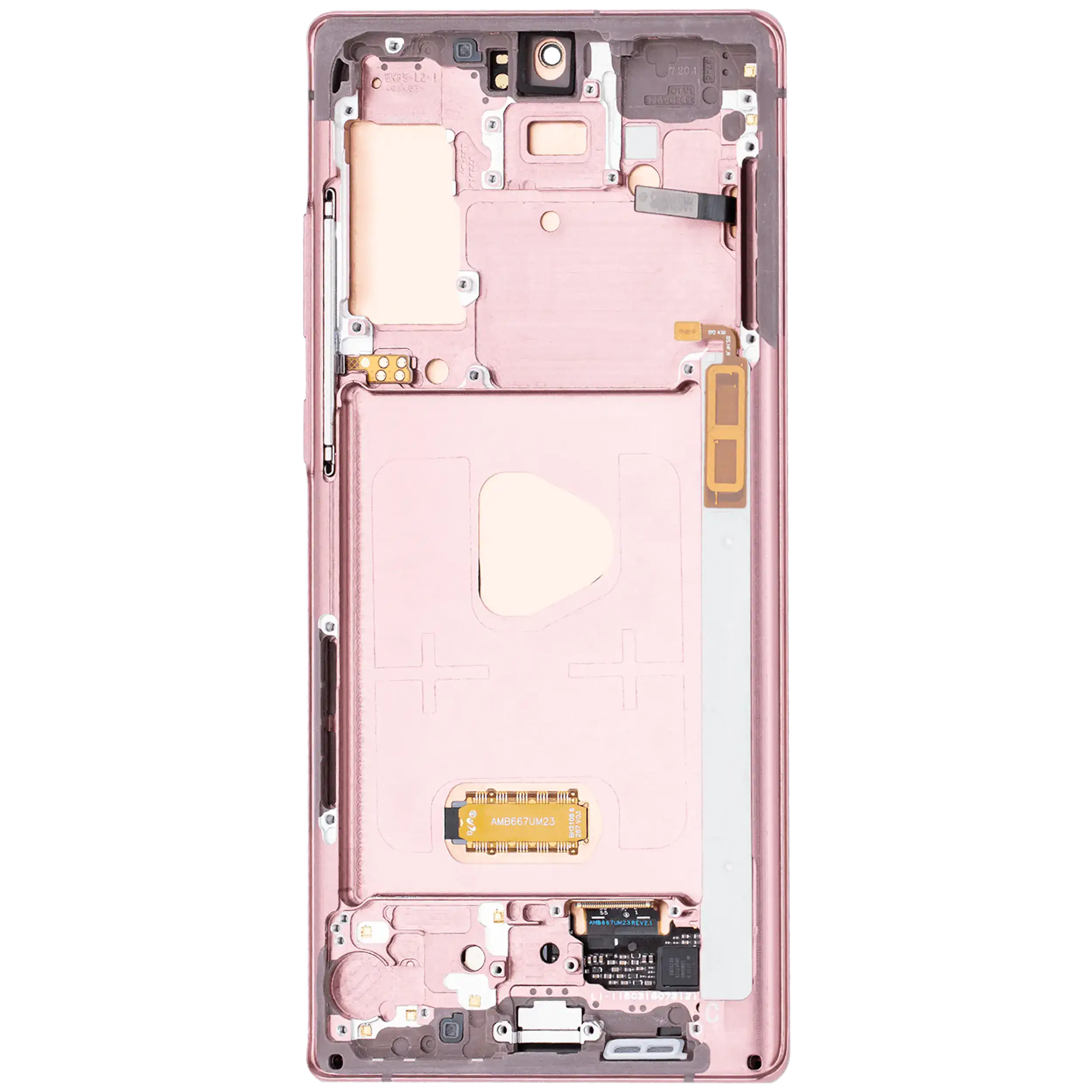 OLED-Display mit Rahmen Samsung Galaxy Note 20 5G Mystic Bronze Aftermarket Plus