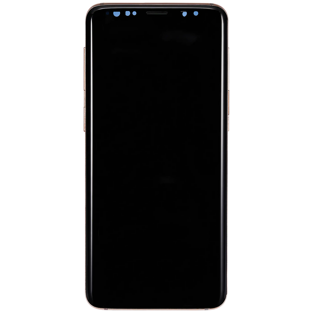 OLED-Display mit Rahmen für Samsung Galaxy S9 (Aftermarket Plus) (Sunrise Gold)