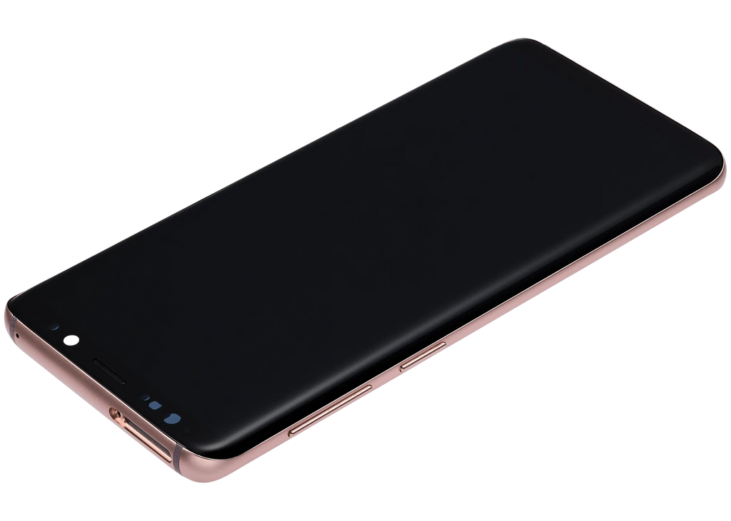 OLED-Display mit Rahmen für Samsung Galaxy S9 (Aftermarket Plus) (Sunrise Gold)