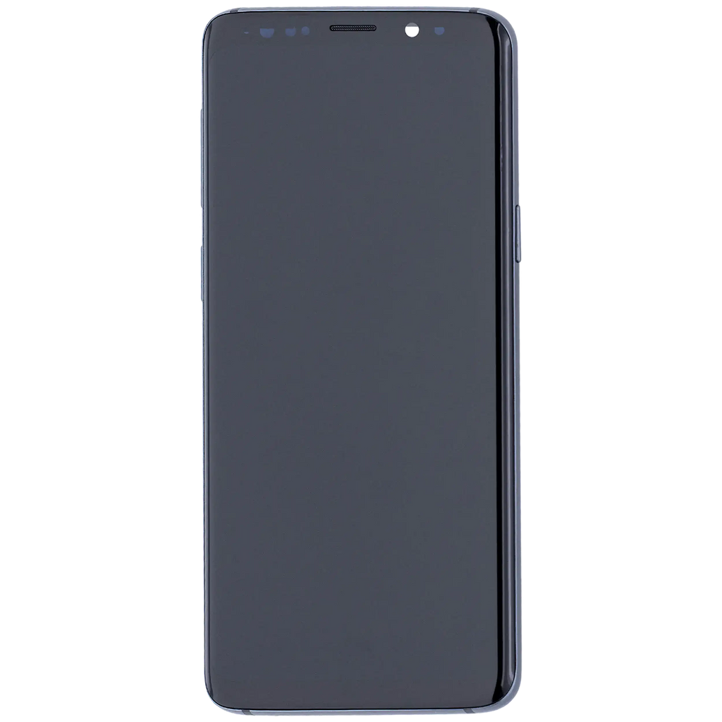OLED-Display mit Rahmen für Samsung Galaxy S9 (Aftermarket Plus) (Titanium Grau)