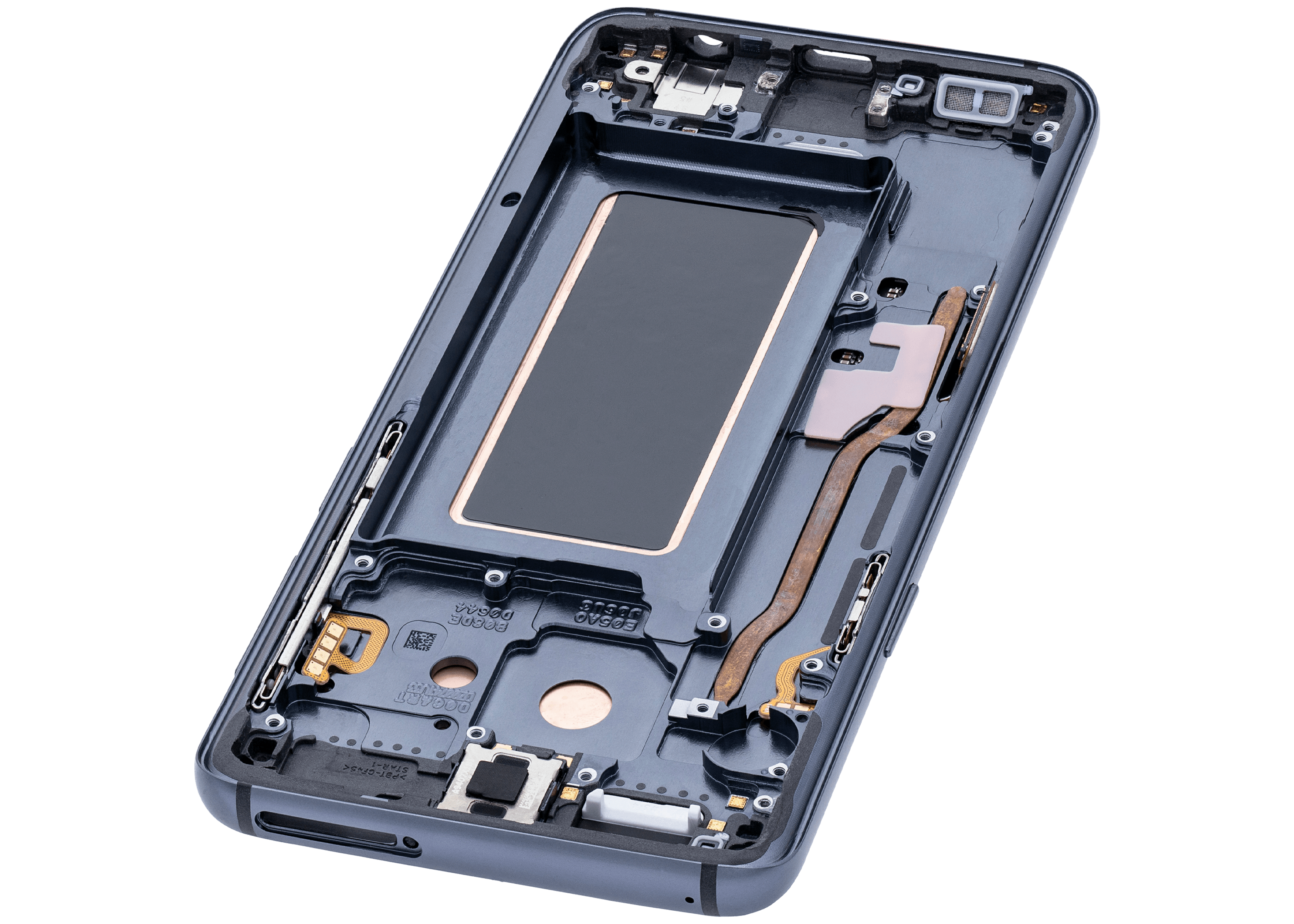 OLED-Display mit Rahmen für Samsung Galaxy S9 (Aftermarket Plus) (Titanium Grau)