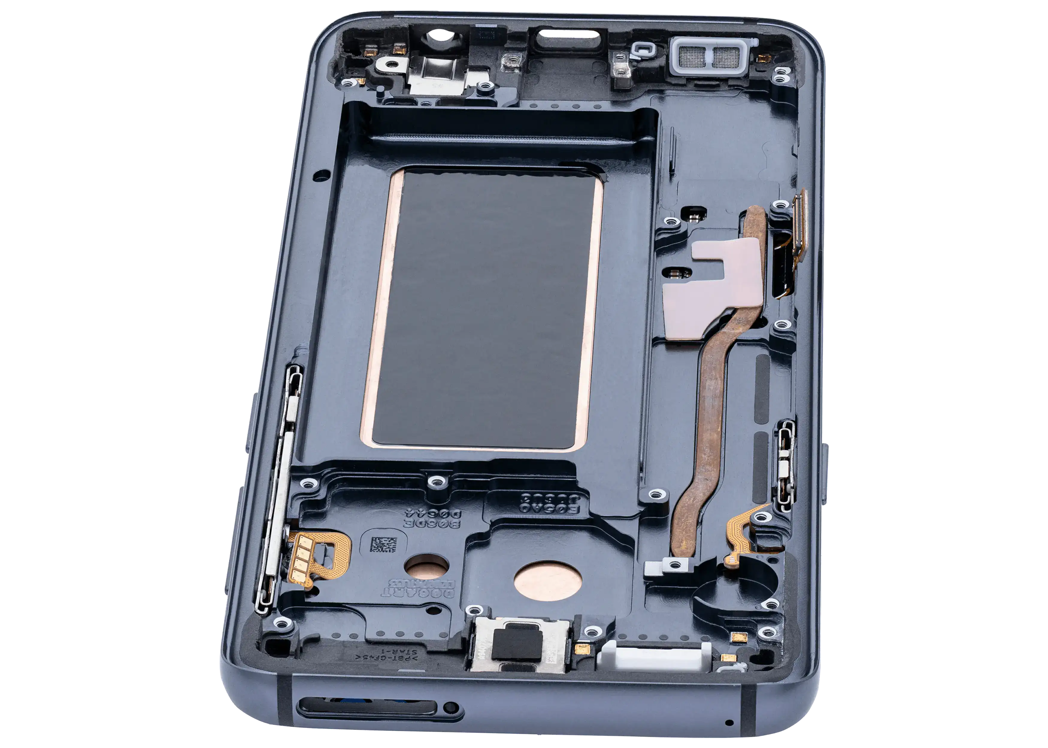OLED-Display mit Rahmen für Samsung Galaxy S9 (Aftermarket Plus) (Titanium Grau)