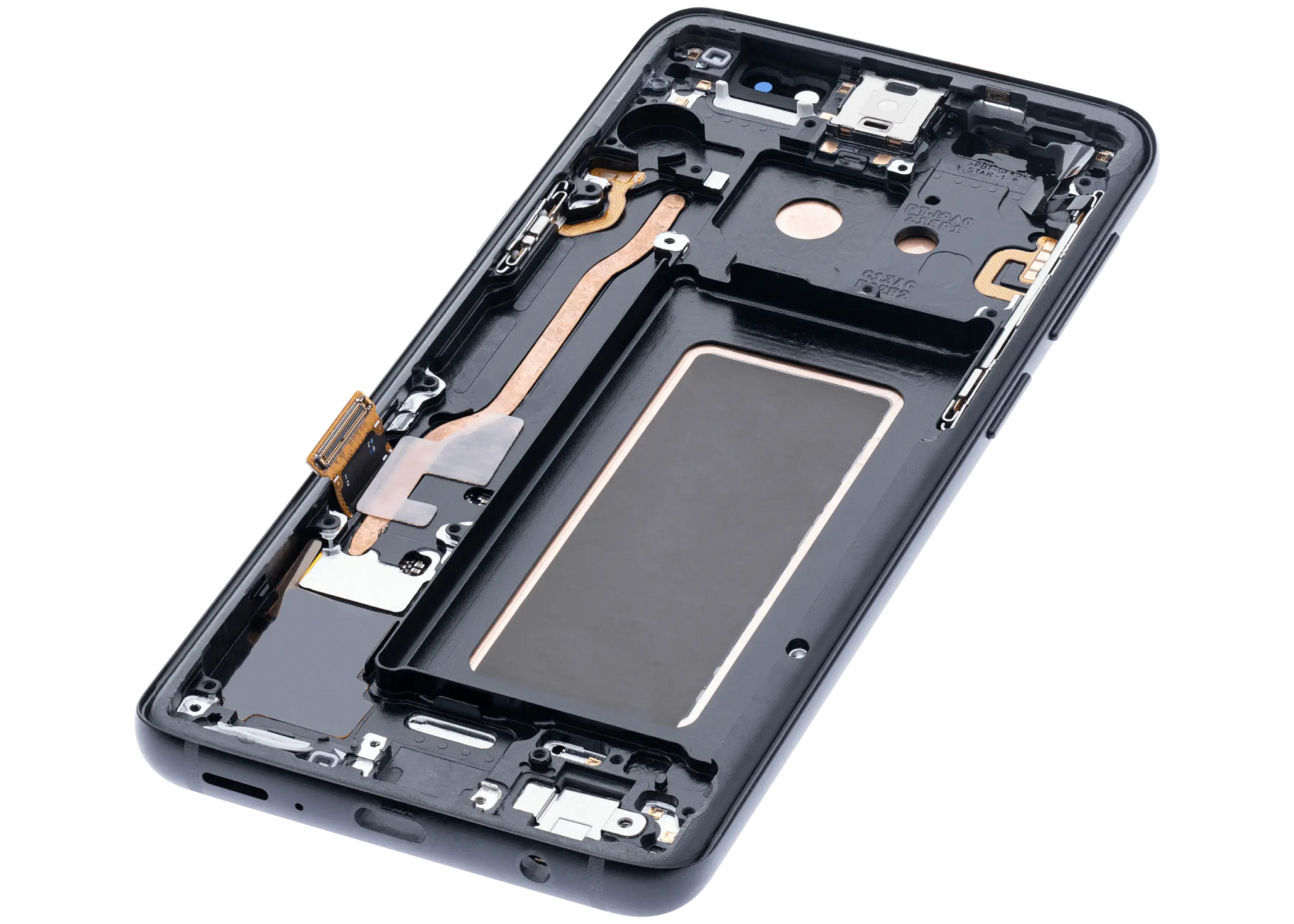 OLED-Display mit Rahmen f. Galaxy S9 Midnight Schwarz (Aftermarket+)