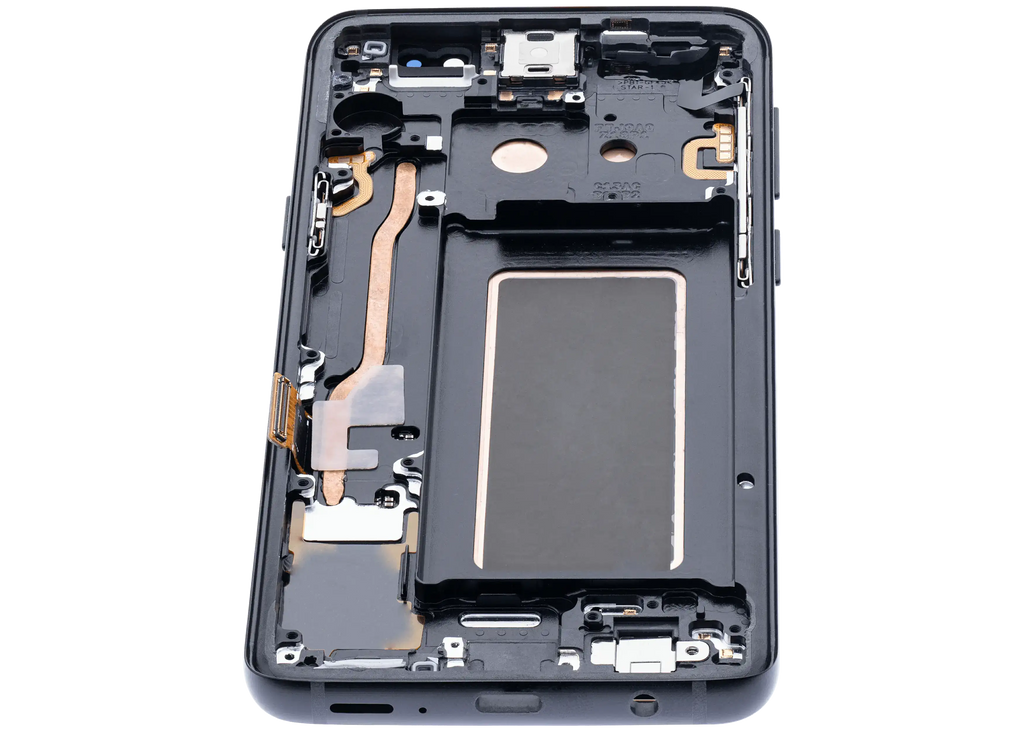 OLED-Display mit Rahmen f. Galaxy S9 Midnight Schwarz (Aftermarket+)