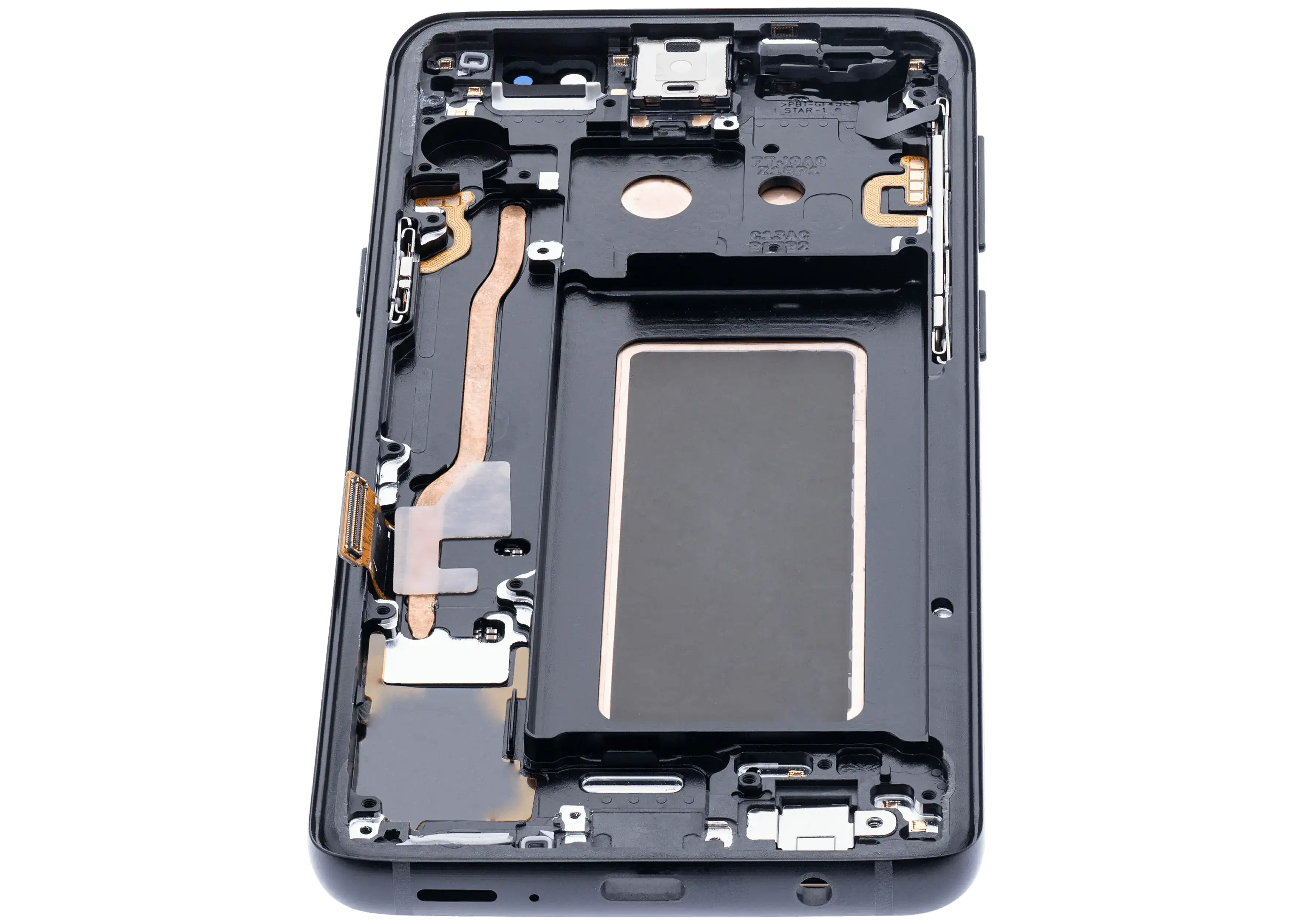 OLED-Display mit Rahmen f. Galaxy S9 Midnight Schwarz (Aftermarket+)
