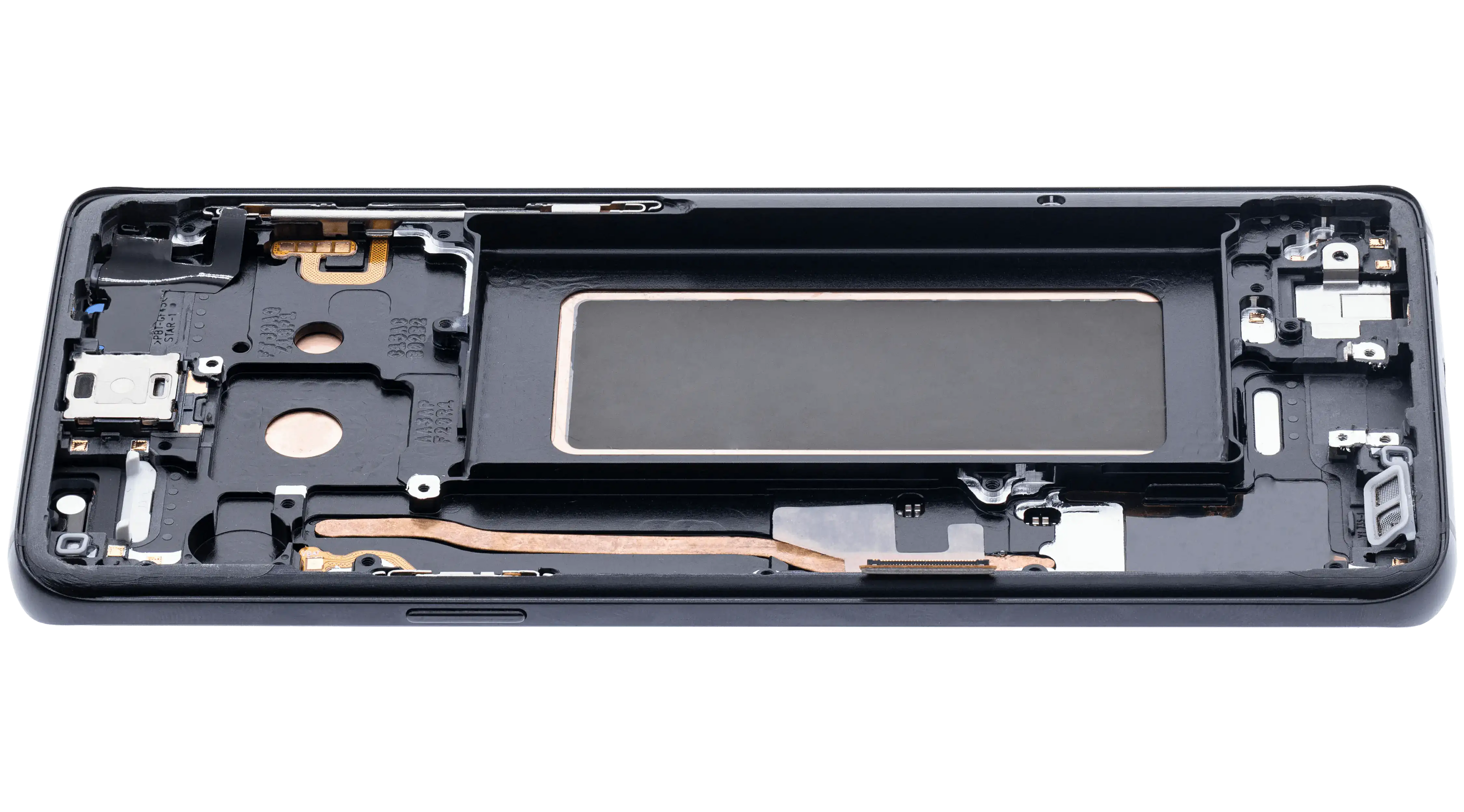 OLED-Display mit Rahmen f. Galaxy S9 Midnight Schwarz (Aftermarket+)