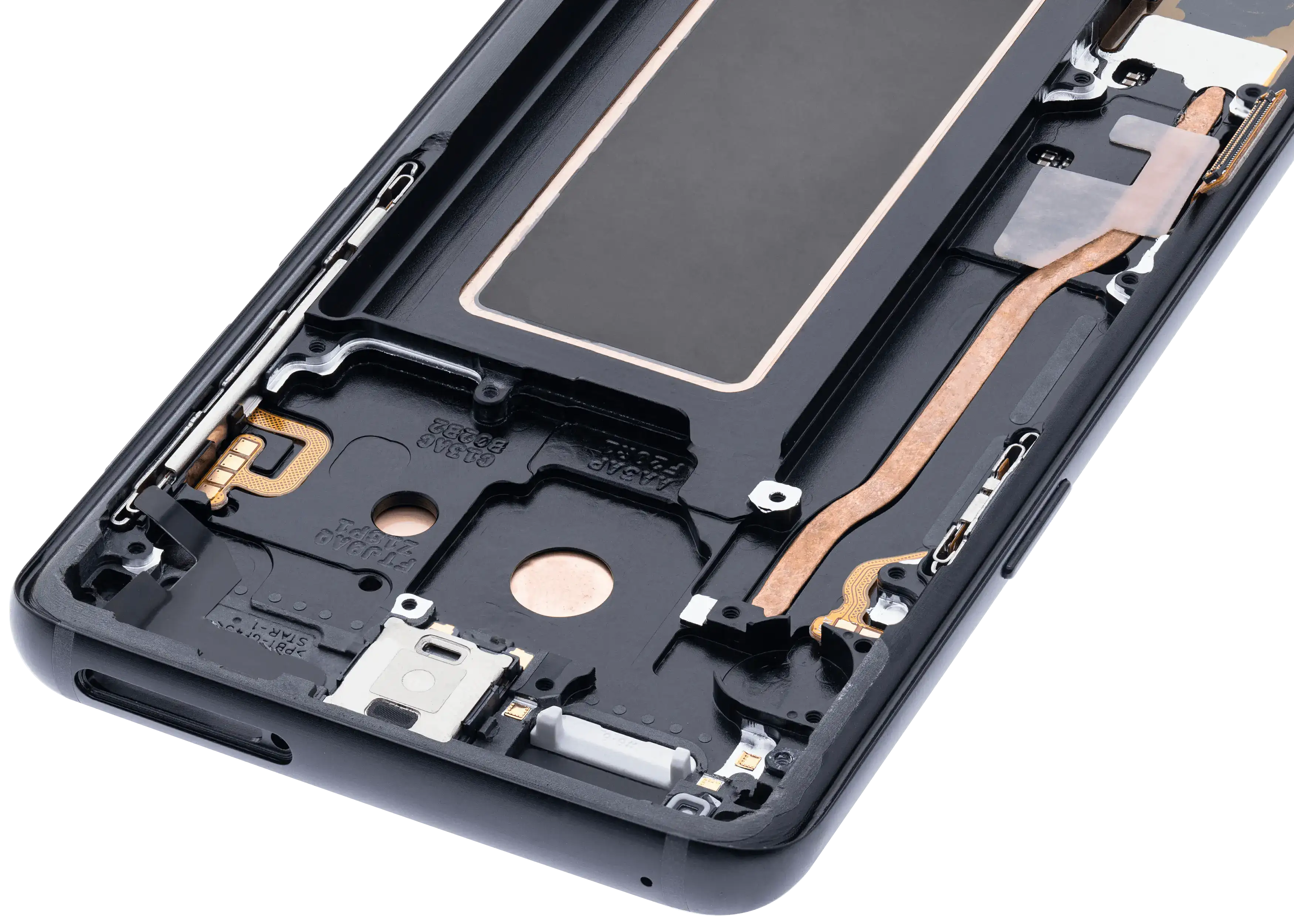 OLED-Display mit Rahmen f. Galaxy S9 Midnight Schwarz (Aftermarket+)