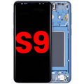 OLED Display with Frame for Samsung Galaxy S9 (Aftermarket Plus) (Coral Blue)