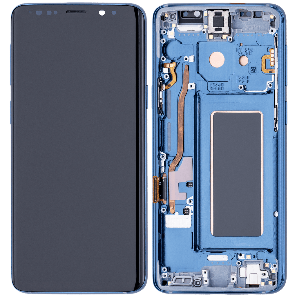 OLED Display with Frame for Samsung Galaxy S9 (Aftermarket Plus) (Coral Blue)