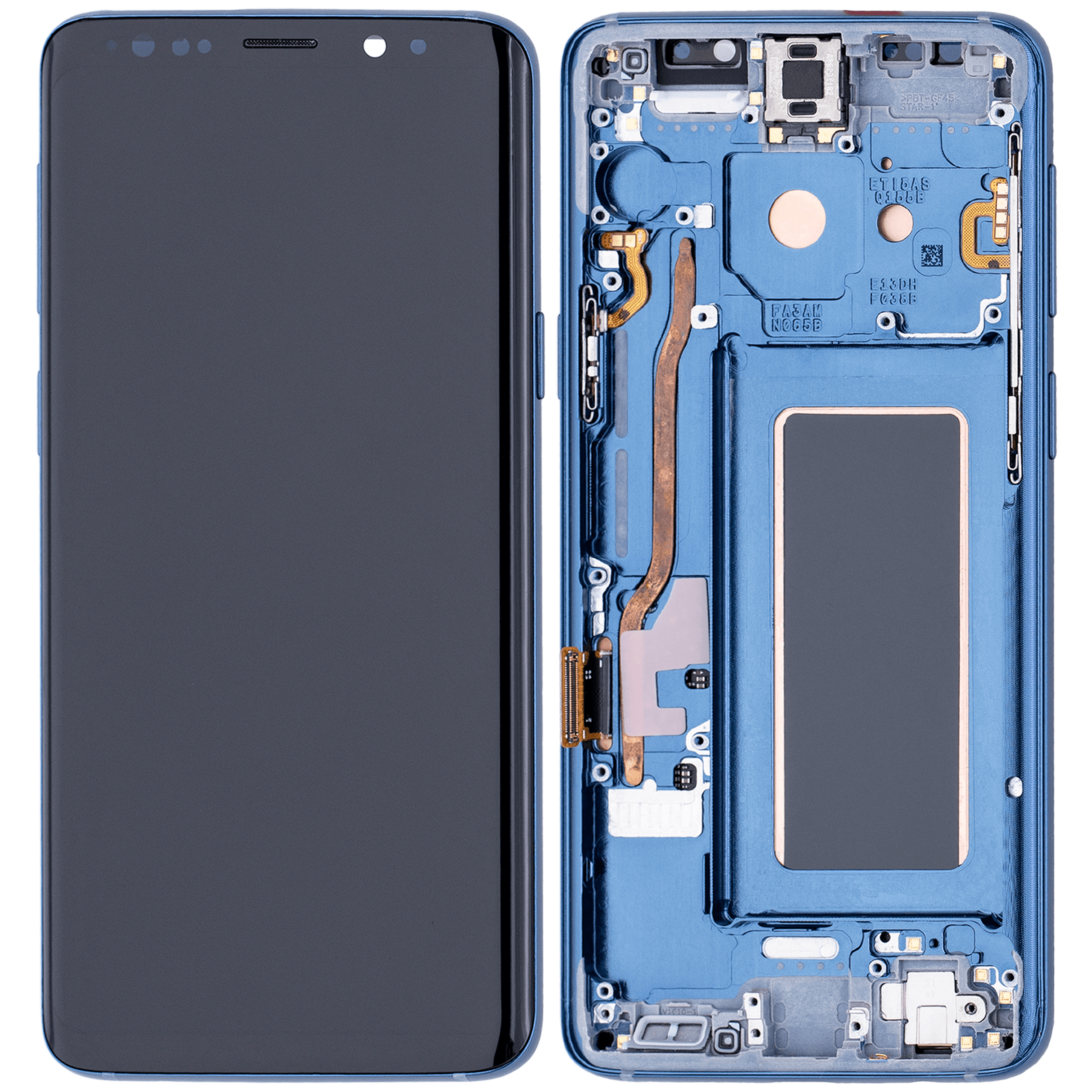 OLED Display with Frame for Samsung Galaxy S9 (Aftermarket Plus) (Coral Blue)