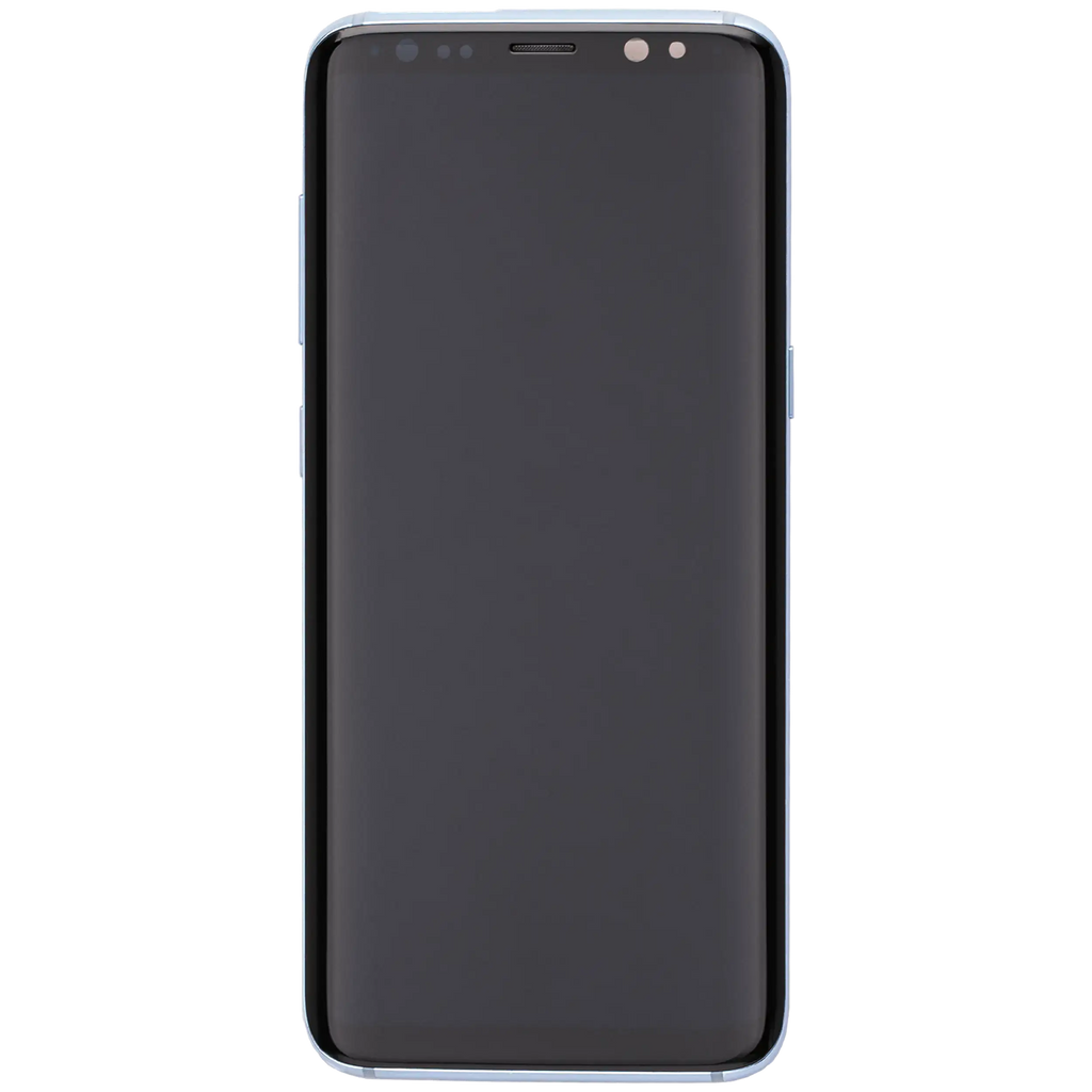 OLED-Display mit Rahmen für Samsung Galaxy S8 (Aftermarket Plus) (Coral Blau)