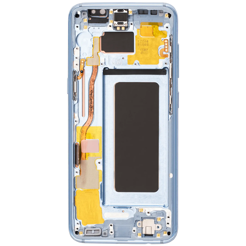 OLED-Display mit Rahmen für Samsung Galaxy S8 (Aftermarket Plus) (Coral Blau)