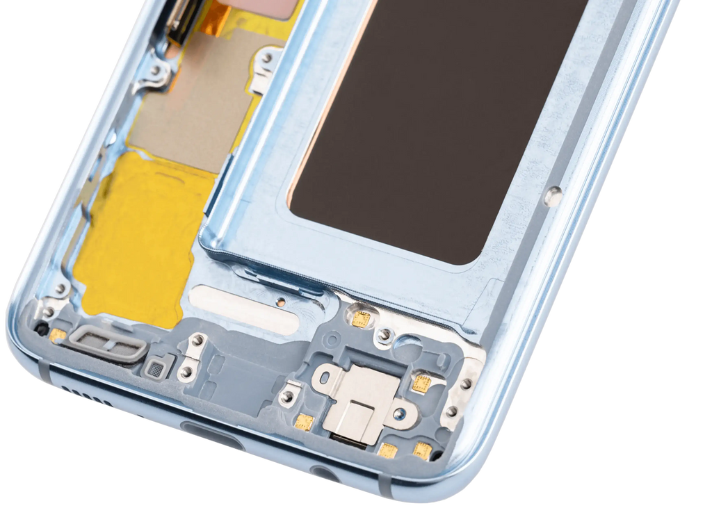OLED-Display mit Rahmen für Samsung Galaxy S8 (Aftermarket Plus) (Coral Blau)