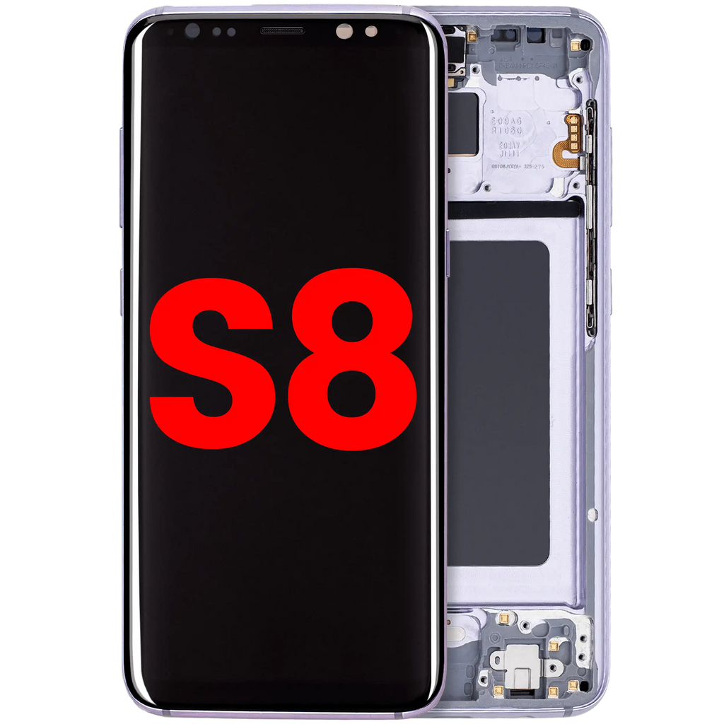 Complete OLED Display with Frame for Samsung Galaxy S8 (Aftermarket Plus) (Orchid Gray)