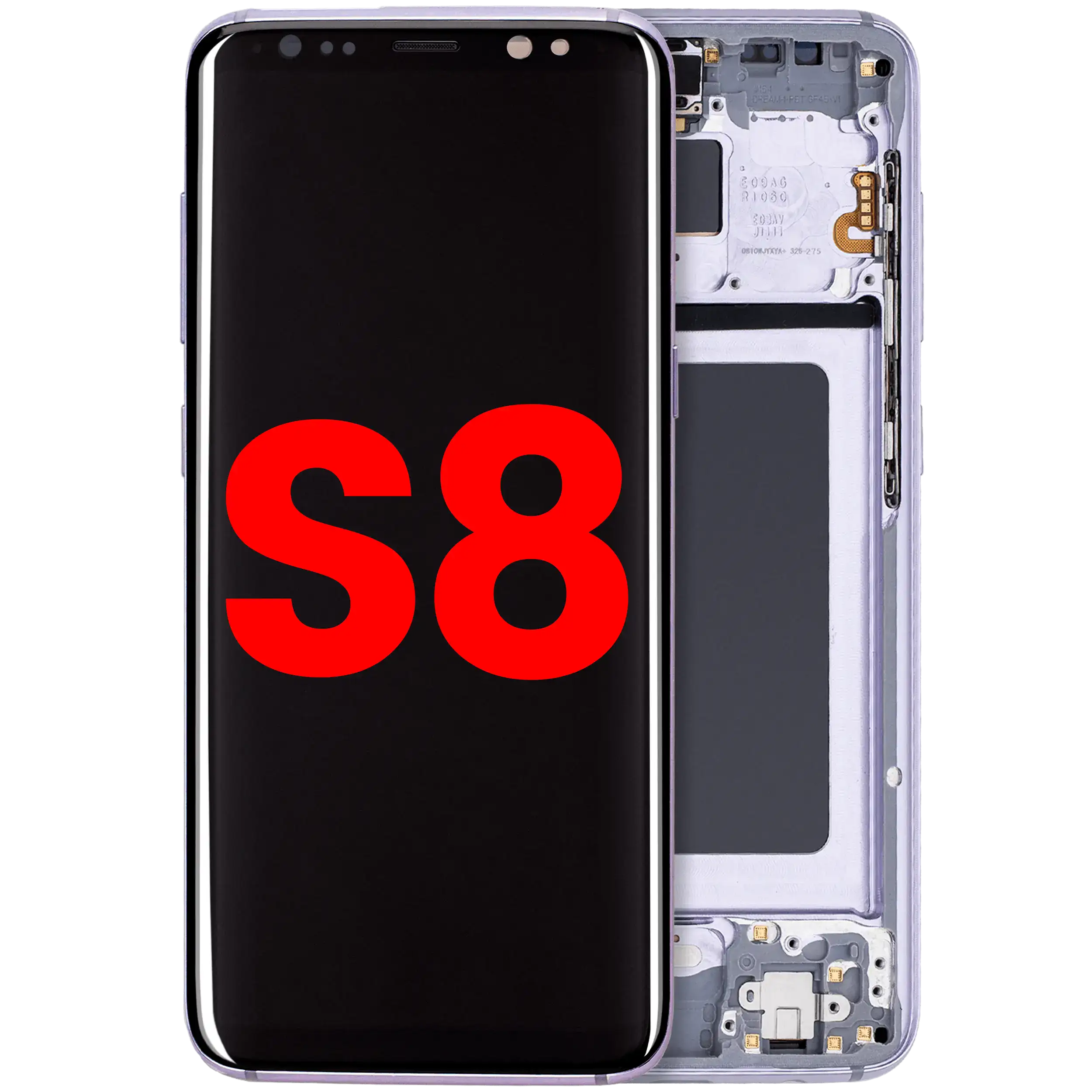 Complete OLED Display with Frame for Samsung Galaxy S8 (Aftermarket Plus) (Orchid Gray)