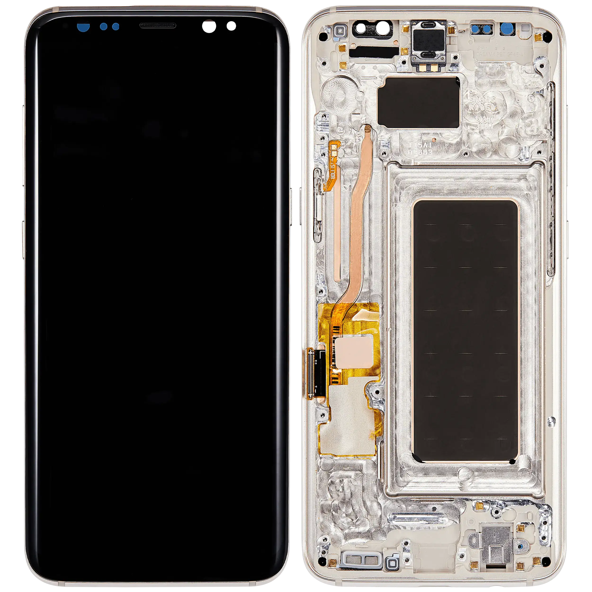 OLED Display with Frame for Samsung Galaxy S8 (Aftermarket Plus) (Arctic Silver)
