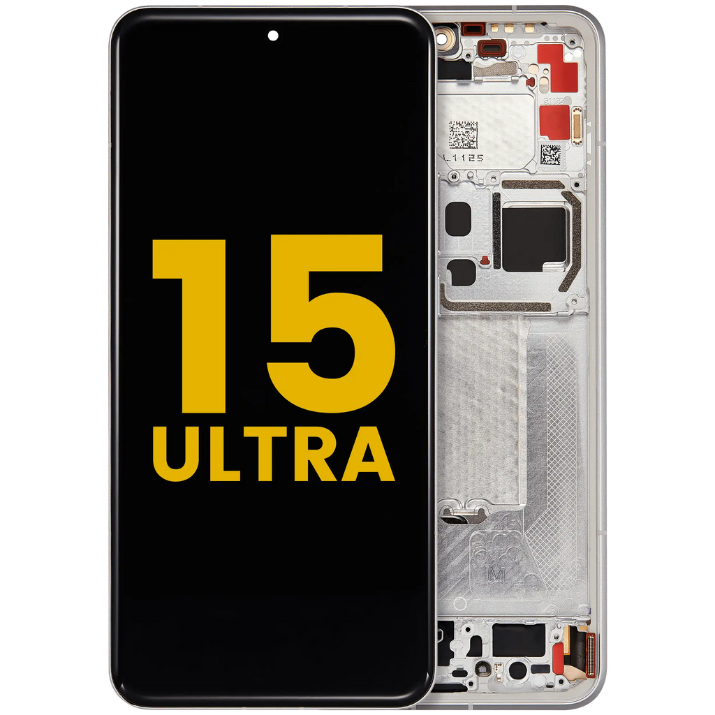 OLED-Display mit Rahmen für Xiaomi 15 Ultra (Refurbished) (Weiß)