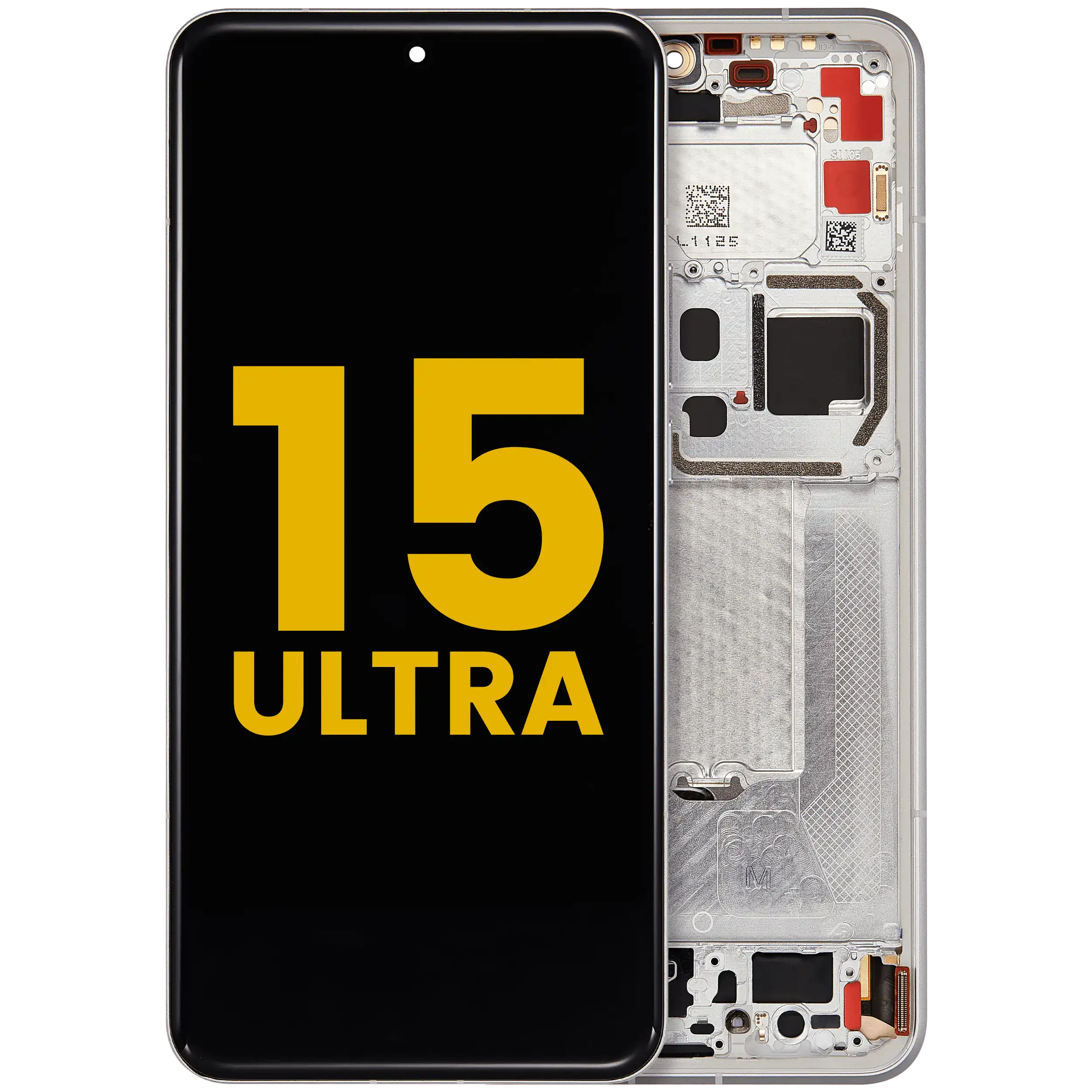 OLED-Display mit Rahmen für Xiaomi 15 Ultra (Refurbished) (Weiß)