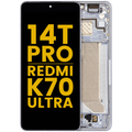 OLED-Display mit Rahmen für Xiaomi 14T Pro/Redmi K70 Ultra Refurbished Titanblau
