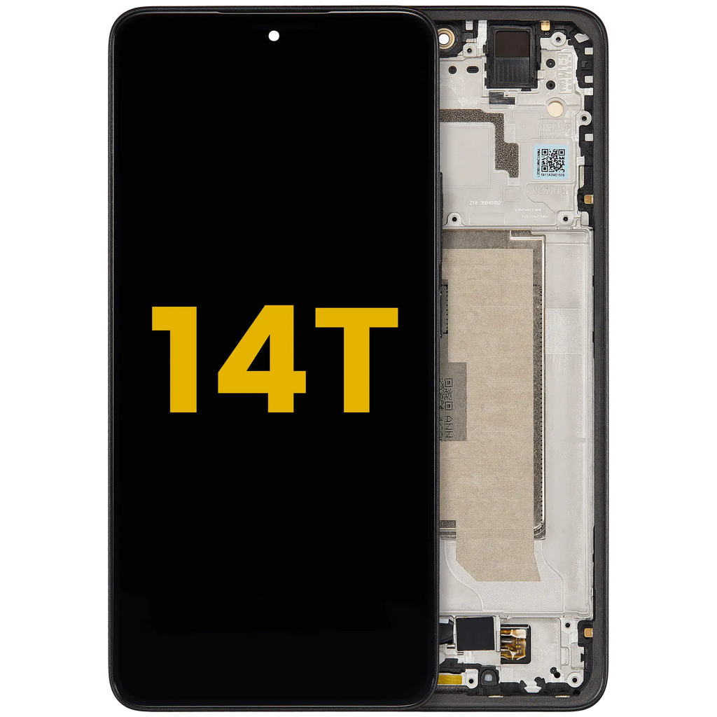 OLED Display with Frame for Xiaomi 14T (Refurbished) (Titan Black)