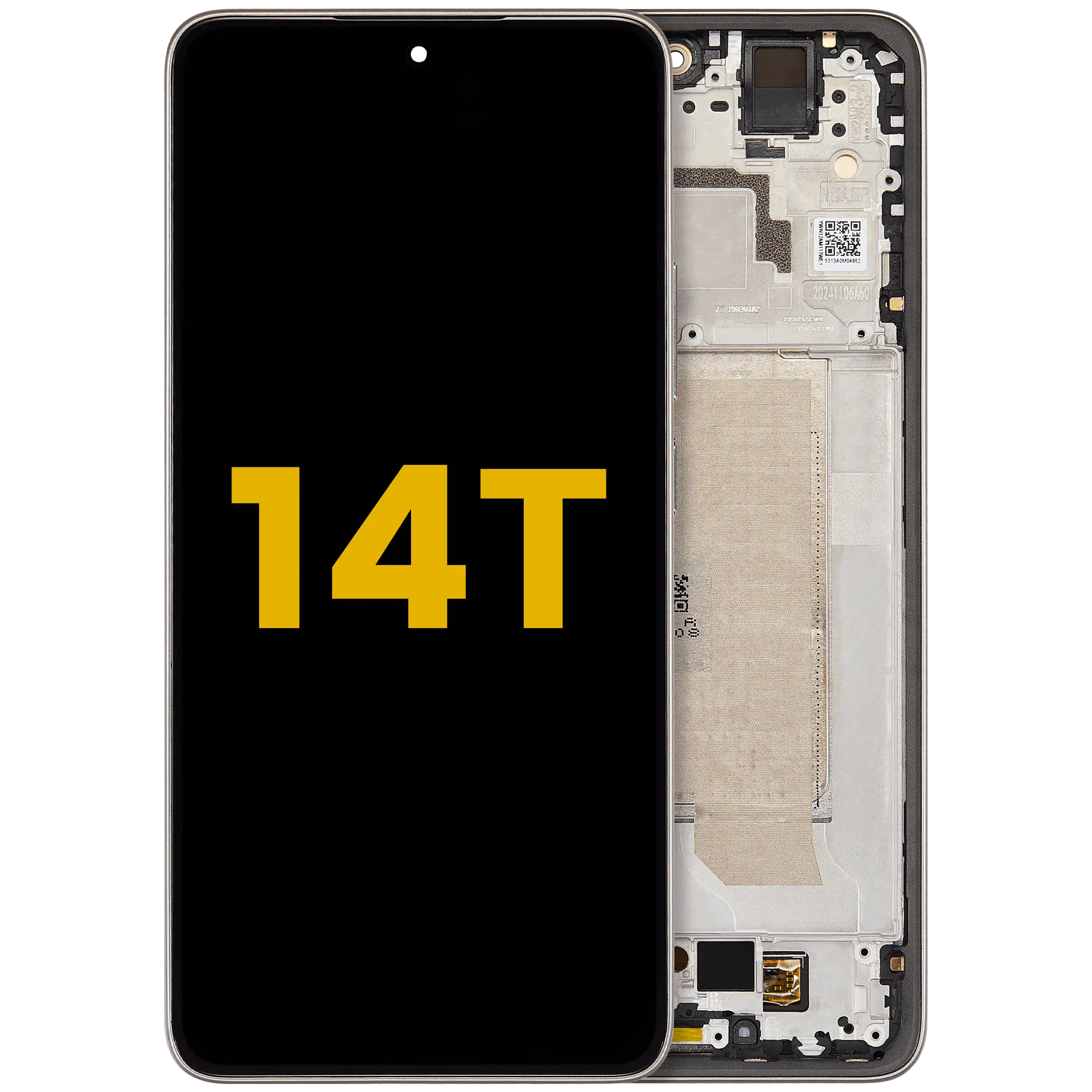 OLED-Display mit Rahmen für Xiaomi 14T (generalüberholt) (Titan Gray)
