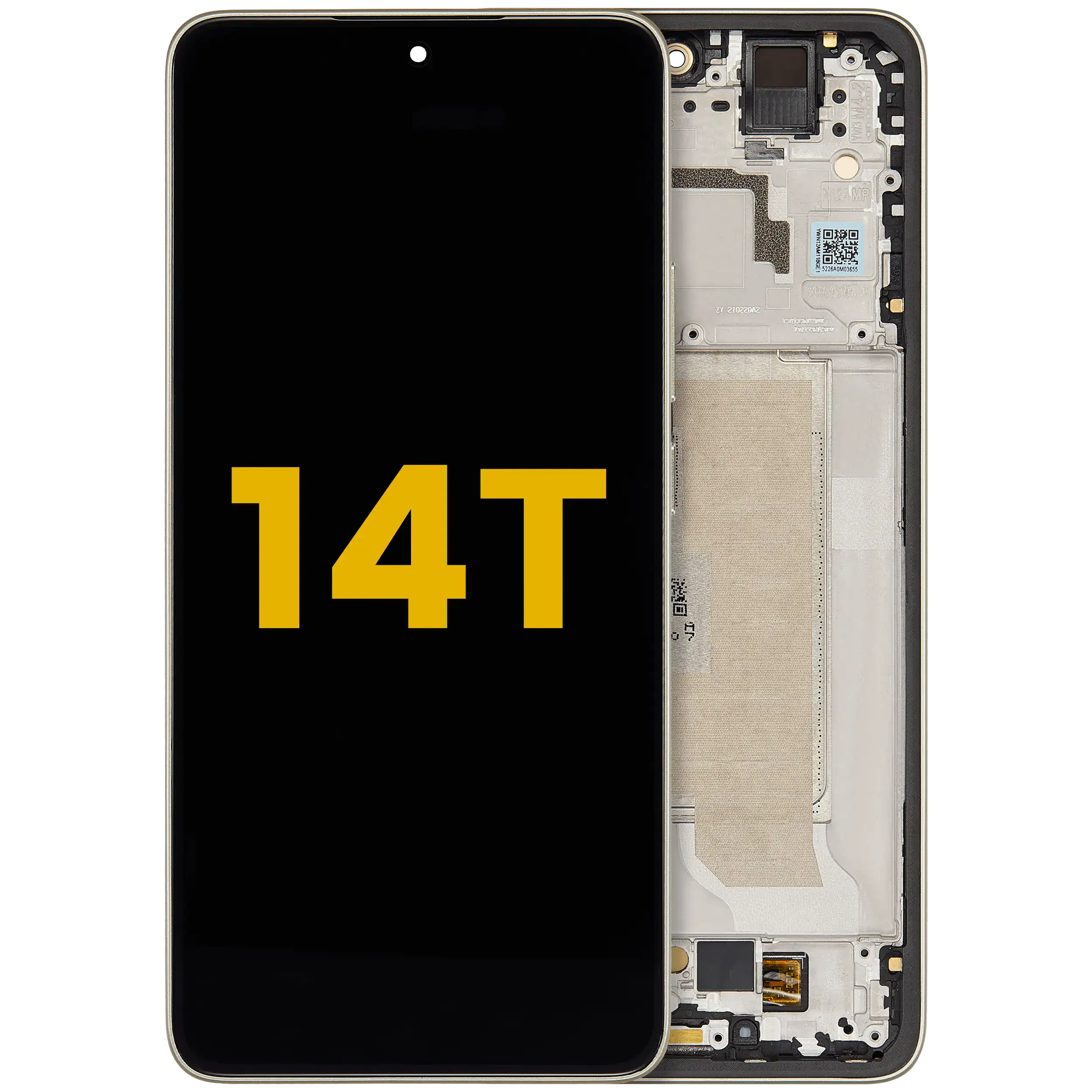 OLED-Display mit Rahmen für Xiaomi 14T (wiederaufbereitet) (Lemon Green)