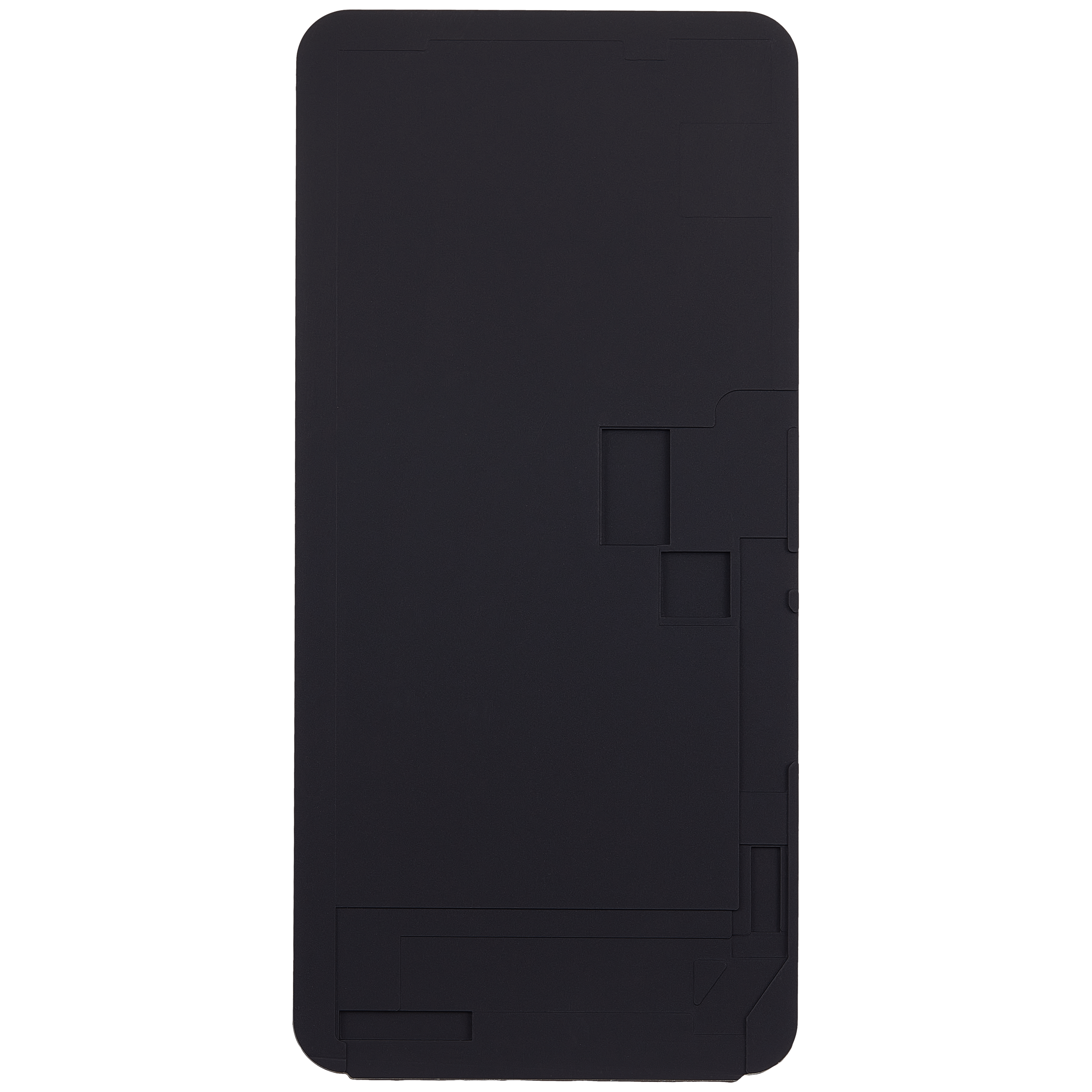 Schwarze Silikon-Matte für iPhone XS Max