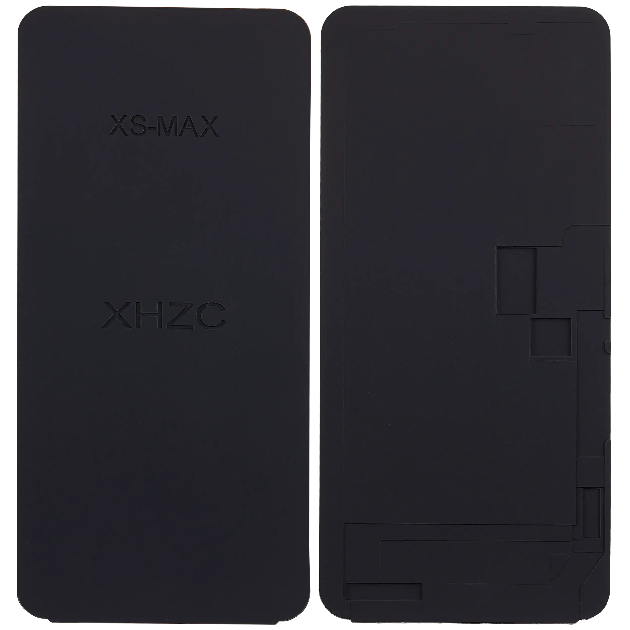 Schwarze Silikon-Matte für iPhone XS Max