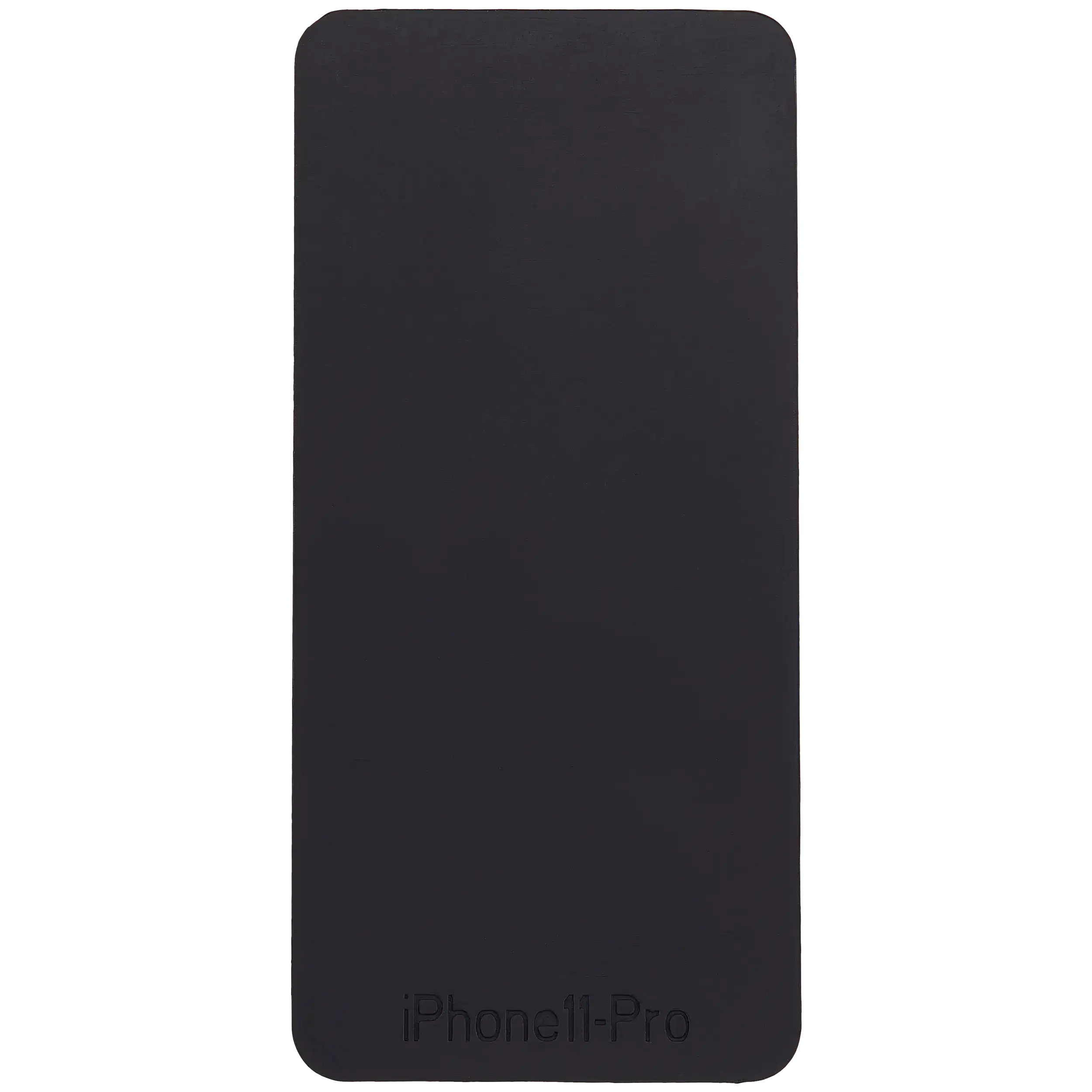 Schwarze Silikonmatte für iPhone 11 Pro