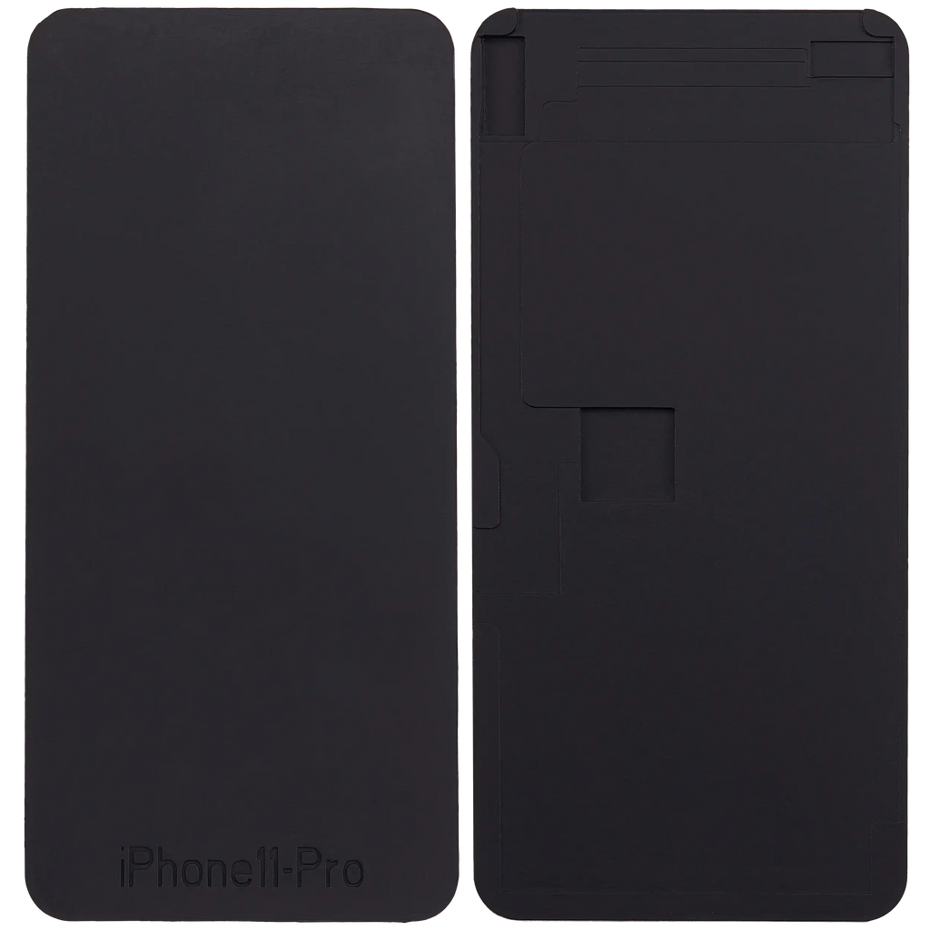 Schwarze Silikonmatte für iPhone 11 Pro