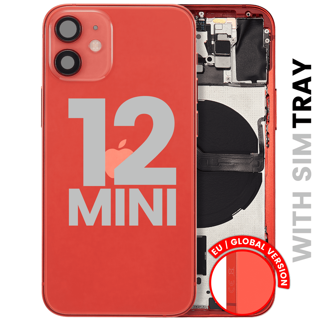 Original Apple-Ausbau A gebraucht – iPhone 12 Mini EU / Backcover/Rahmen Rot