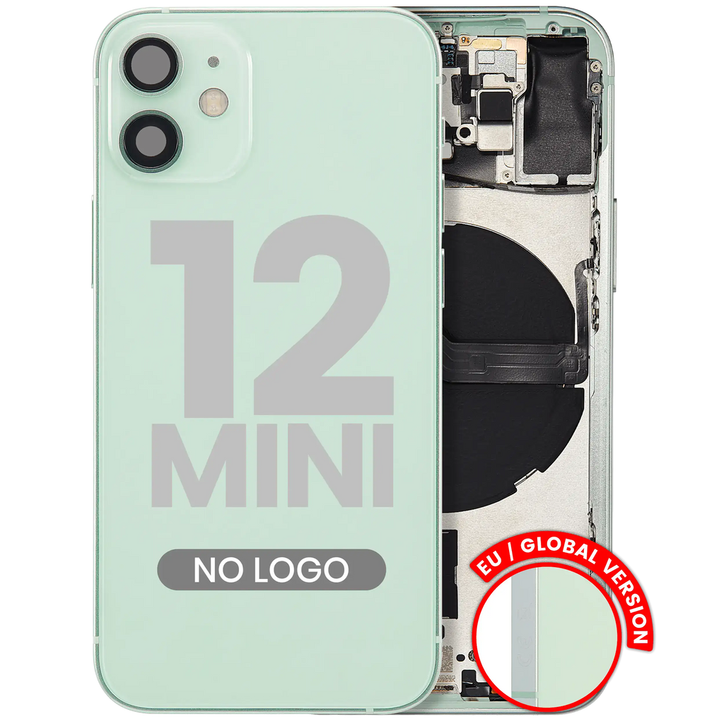 Back Cover/Frame with Small Parts for iPhone 12 Mini (EU / Global Version) (Aftermarket Plus) (Green)