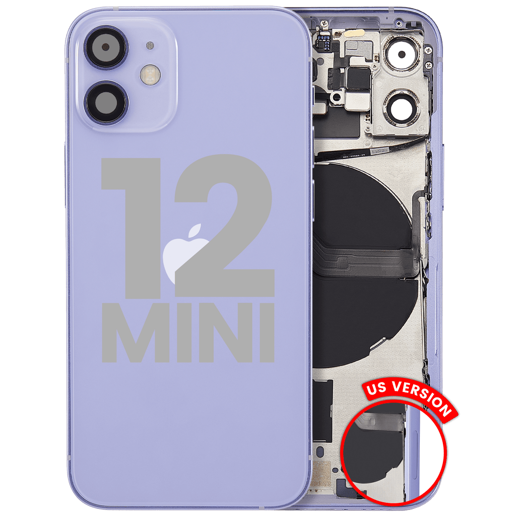 Gebrauchter Ausbau/Pull Qualität A – iPhone 12 Mini Backcover/Rahmen Violett