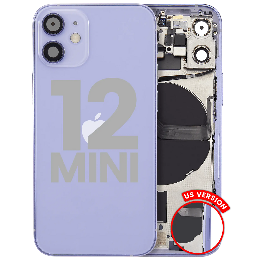 Gebrauchter Ausbau/Pull Qualität B – iPhone 12 Mini Backcover/Rahmen Violett