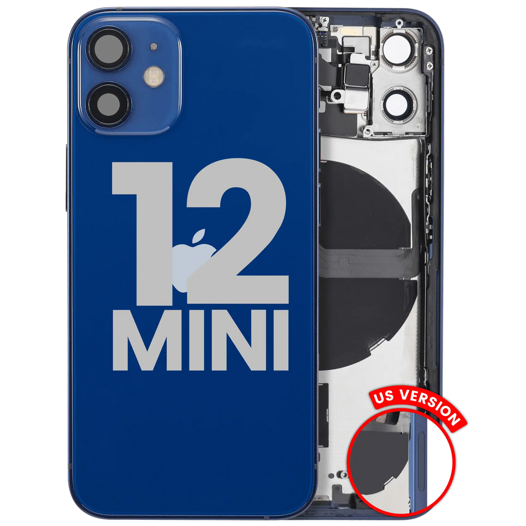 Gebrauchter Ausbau/Pull Qualität B – iPhone 12 Mini Backcover/Rahmen Blau