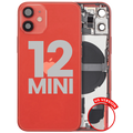 Back Housing with Small Parts for iPhone 12 Mini (US Version) (Used OEM Pull, Quality B) (Red)