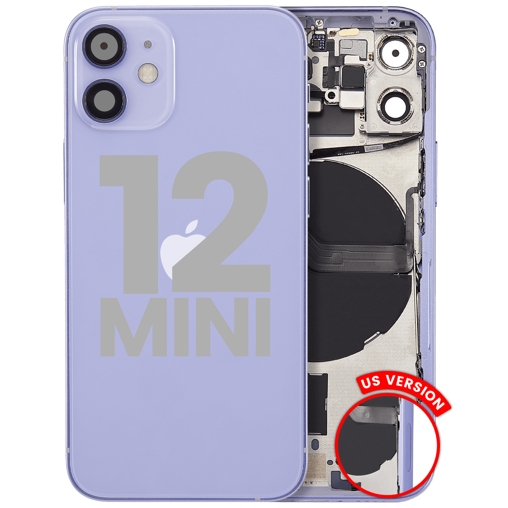 Gebrauchter Ausbau/Pull Qualität C – iPhone 12 Mini Backcover/Rahmen Violett