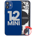 Backcover/Rahmen mit Kleinteilen für iPhone 12 Mini OEM Pull C Blau
