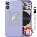 Backcover/Rahmen inkl. Ladebuchse u. Kleinteile f. iPhone 12 Mini – OEM A (Lila)