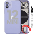 Backcover mit Ladebuchse-Flex & Kleinteilen für iPhone 12 Mini, Lila, gebrauchte