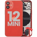 Back Cover/Frame with Charging Port Flex and Small Parts for iPhone 12 Mini (US Version) (Used OEM Pull, Grade A) (Red)