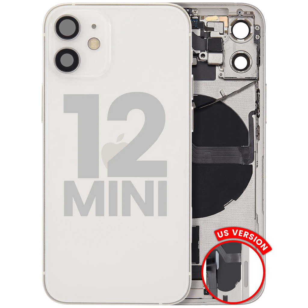Original Apple-Ausbau A gebraucht – iPhone 12 Mini Backcover/Rahmen Weiß