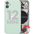 Back Cover/Frame with Charging Port Flex and Small Parts for iPhone 12 Mini (US Version) (Used OEM Pull, B Quality) (Green)