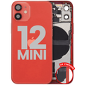 Backcover/Rahmen mit Ladebuchsen-Flex für iPhone 12 Mini Rot OEM Ausbau B