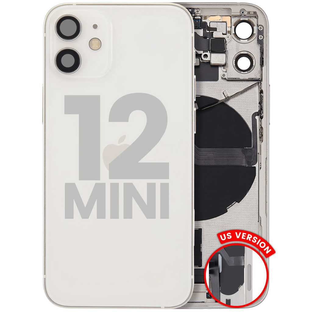 Original Apple-Ausbau C gebraucht – iPhone 12 Mini Backcover/Rahmen Weiß
