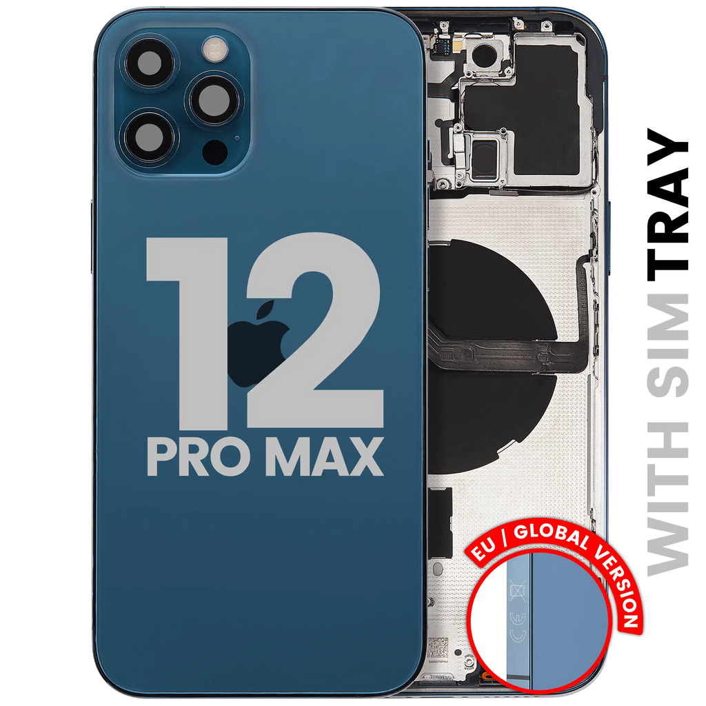 Original Apple-Ausbau B gebraucht – iPhone 12 Pro Backcover/Rahmen Pacific Blau
