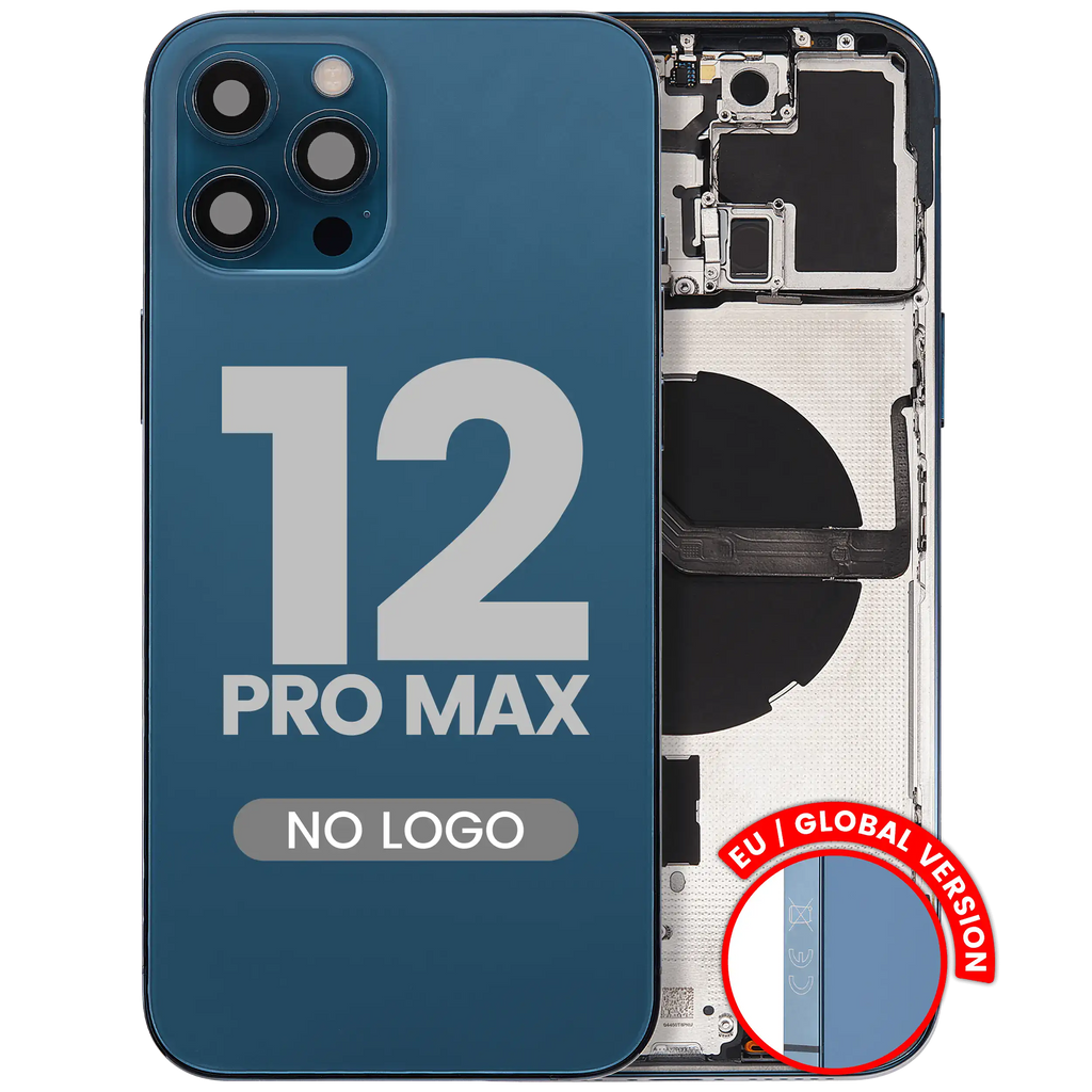 Backcover/Rahmen+Kleinteile für iPhone 12 Pro Max EU (APlus Pacific Blau)